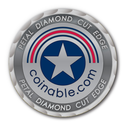 Petal Diamond Cut Edge - Challenge Coin - Before Plating