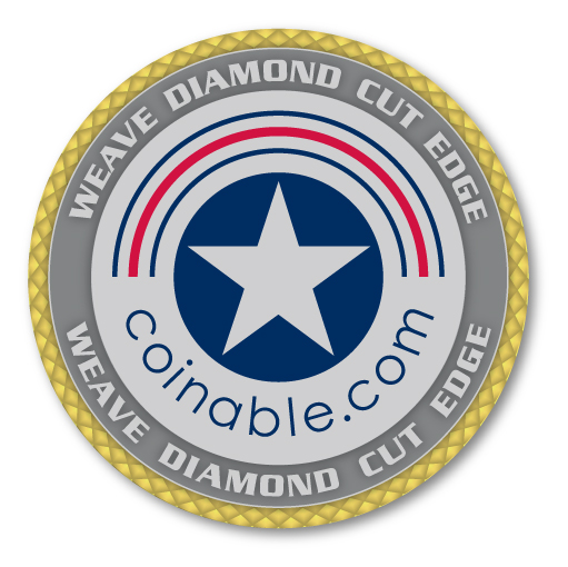 Weave Diamond Cut Edge - Challenge Coin - After Plating